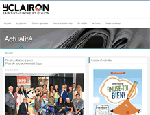 Tablet Screenshot of leclairon.qc.ca